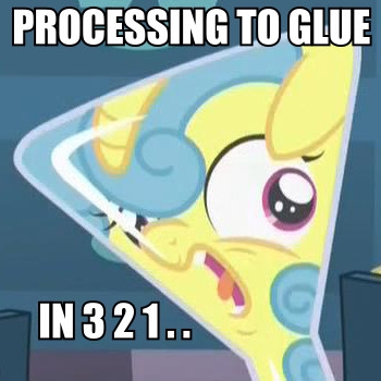 Size: 350x350 | Tagged: amending fences, caption, dark comedy, derpibooru import, edit, edited screencap, erlenmeyer flask, flask, flaskhead hearts, glue, glue factory, image macro, imminent death, lemon hearts, meme, screencap, semi-grimdark, we are going to hell