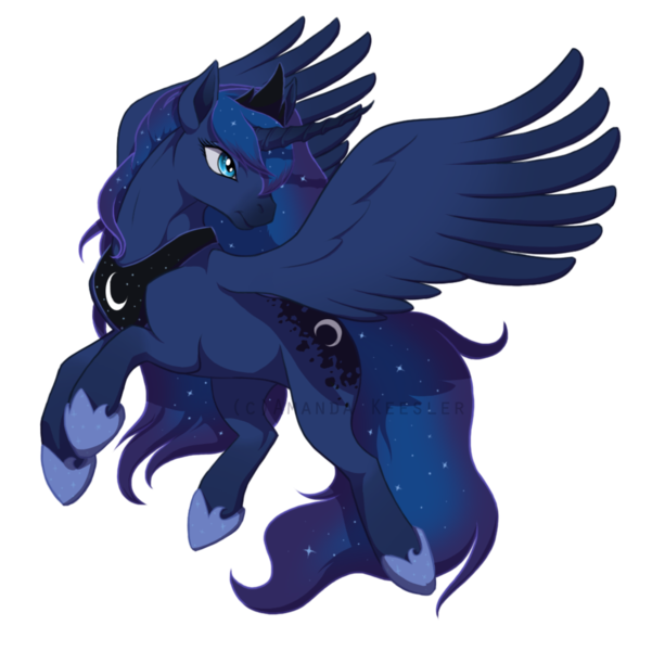 Size: 1024x1022 | Tagged: artist:demonic-pokeyfruit, derpibooru import, princess luna, safe, simple background, solo, transparent background