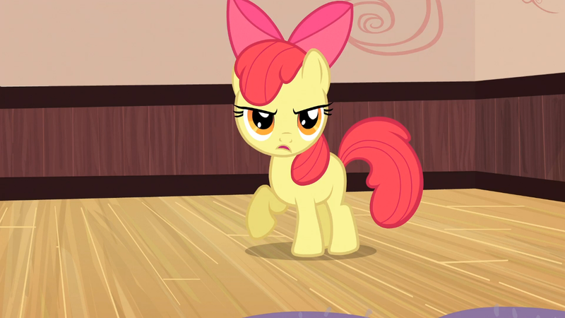 Size: 1366x768 | Tagged: apple bloom, derpibooru import, one bad apple, safe, screencap, solo