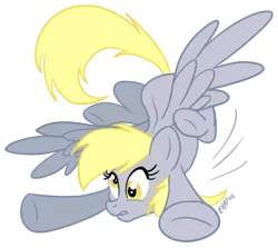 Size: 608x542 | Tagged: safe, artist:cluttercluster, derpibooru import, derpy hooves, pegasus, pony, female, mare, solo