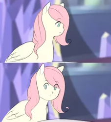 Size: 1202x1323 | Tagged: artist:balaraika, derpibooru import, fluttershy, reaction image, safe, solo