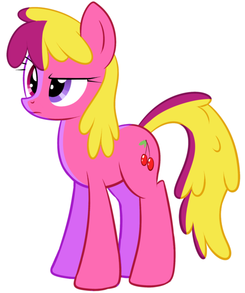 Size: 1280x1529 | Tagged: safe, artist:acersiii, derpibooru import, berry punch, berryshine, cherry berry, earth pony, hybrid, pony, background pony, cherry berry punch, female, fusion, mare, simple background, solo, transparent background