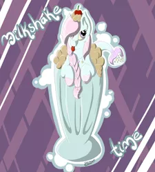 Size: 4500x5000 | Tagged: absurd resolution, artist:luv4horsez, augmented tail, derpibooru import, milkshake, oc, original species, safe, solo, unofficial characters only