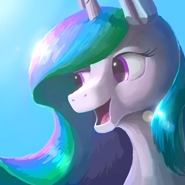 Size: 1077x1077 | Tagged: safe, artist:plainoasis, derpibooru import, princess celestia, portrait, solo