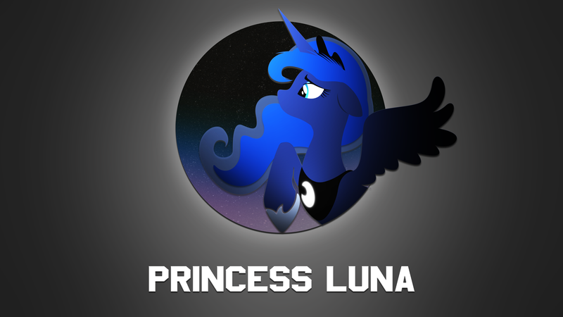 Size: 3840x2160 | Tagged: safe, artist:bluebeasts, derpibooru import, princess luna, alicorn, pony, female, mare, minimalist, raised hoof, solo, vector, wallpaper