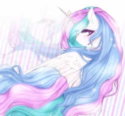 Size: 3500x3241 | Tagged: artist:cristate, blushing, derpibooru import, princess celestia, safe, solo