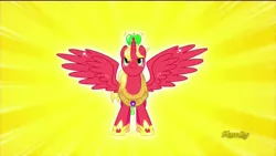 Size: 1920x1080 | Tagged: safe, derpibooru import, screencap, big macintosh, alicorn, pony, do princesses dream of magic sheep, alicornified, beautiful, crown, discovery family, dream, glorious, glow, hilarious in hindsight, majestic, meme, princess, princess big mac, race swap, smirk, solo, spread wings, thanks m.a. larson