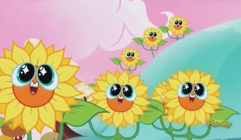 Size: 870x505 | Tagged: derpibooru import, do princesses dream of magic sheep, nightmare fuel, nightmare sunflower, pure unfiltered evil, safe, screencap, sunflower