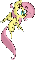 Size: 921x1577 | Tagged: artist:strangiesleepy, blank flank, derpibooru import, filly, floating, fluttershy, looking at something, safe, simple background, solo, transparent background, younger