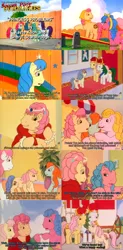 Size: 1314x2665 | Tagged: artist:outofcontext-ponytales, bright eyes, derpibooru import, dyed mane, melody, my little pony tales, patch, princess problems, rosy, safe, screencap, soccer pony summaries, summary, sweetheart