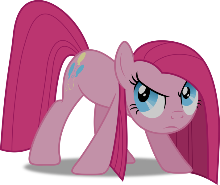 Size: 5945x5000 | Tagged: absurd resolution, artist:dashiesparkle, derpibooru import, party of one, pinkamena diane pie, pinkie pie, safe, simple background, solo, transparent background, vector