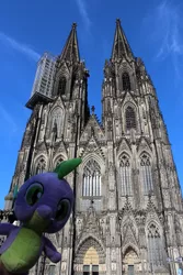 Size: 623x934 | Tagged: build-a-bear, cathedral, derpibooru import, germany, irl, photo, plushie, safe, spike