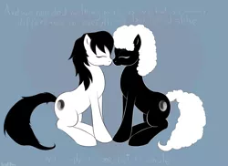 Size: 1492x1087 | Tagged: safe, artist:scouthiro, derpibooru import, oc, unofficial characters only, earth pony, pony, eyes closed, female, love, message, text