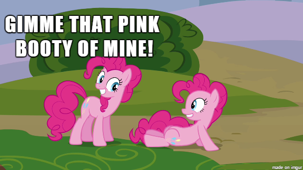 Size: 610x343 | Tagged: and then sex happened, caption, clone, derpibooru import, edit, edited screencap, funcest, image macro, meme, pinkie clone, pinkie pie, screencap, selfcest, self ponidox, suggestive, too many pinkie pies