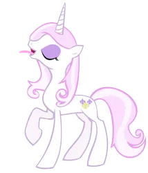 Size: 8125x9500 | Tagged: suggestive, artist:emu34b, derpibooru import, fleur-de-lis, absurd resolution, drool, eyes closed, open mouth, raised hoof, show accurate, simple background, smiling, solo, tongue out, transparent background, vector