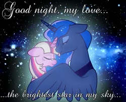 Size: 1333x1080 | Tagged: artist:lulubell, babylon 5, crying, derpibooru import, edit, female, immortality blues, lesbian, mortal twilight, old, photoshop, princess luna, quote, safe, shipping, twilight sparkle, twiluna