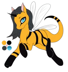 Size: 756x800 | Tagged: artist needed, derpibooru import, monster mare, oc, oc:hazel honeybush, original species, safe, solo, unofficial characters only, wasp, wasp pony, wings