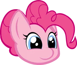 Size: 791x667 | Tagged: artist:paragonaj, cute, derpibooru import, disembodied head, head, part of a set, pinkie pie, safe, simple background, solo, transparent background