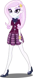 Size: 2000x4686 | Tagged: safe, artist:xebck, derpibooru import, fleur-de-lis, equestria girls, friendship games, absurd resolution, blouse, bowtie, bracelet, clothes, crystal prep academy, crystal prep shadowbolts, high heels, jewelry, pleated skirt, shoes, simple background, skirt, solo, transparent background, vector