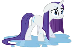 Size: 1969x1316 | Tagged: artist:spellboundcanvas, derpibooru import, rarity, safe, simple background, solo, transparent background, vector, wet