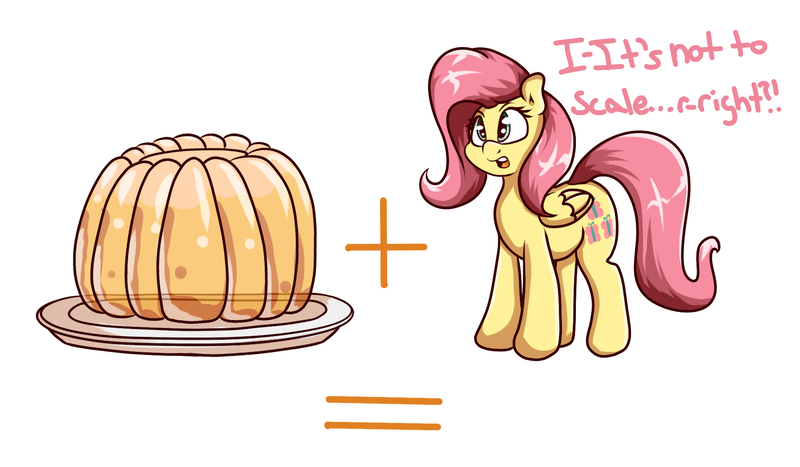 Size: 1785x1042 | Tagged: artist:graphenescloset, derpibooru import, fluttershy, jello, safe, solo, this will end in weight gain