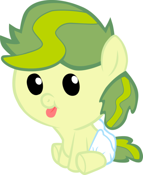 Size: 1419x1735 | Tagged: safe, artist:andreavalentina991, derpibooru import, apple bud, pony, baby, baby pony, diaper, simple background, transparent background, vector