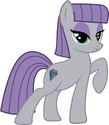 Size: 5262x6000 | Tagged: absurd resolution, artist:slb94, derpibooru import, frown, looking at you, maud pie, pose, raised hoof, rarity pose, safe, simple background, solo, transparent background, vector, wrong cutie mark