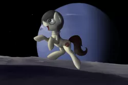 Size: 1280x853 | Tagged: artist:marsminer, asteroid, derpibooru import, jumping, moon, neptune, oc, oc:keith, safe, smiling, space, unofficial characters only