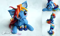 Size: 800x480 | Tagged: safe, artist:calicogriffin, derpibooru import, rainbow dash, classical hippogriff, gryphon, hippogriff, classical hippogriffied, griffonized, hippogriffied, irl, photo, rainbow griffon, sculpture, solo, species swap