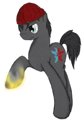 Size: 2551x3655 | Tagged: safe, artist:brinxx, derpibooru import, ponified, earth pony, pony, beanie, delsin rowe, hat, infamous, infamous second son, solo