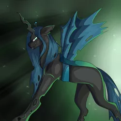 Size: 1024x1024 | Tagged: artist:aurorasky, derpibooru import, queen chrysalis, safe, solo