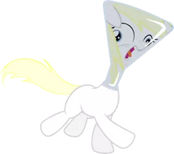 Size: 4000x3550 | Tagged: safe, artist:accu, derpibooru import, oc, oc:aryanne, unofficial characters only, earth pony, pony, blank flank, bottle, derp, female, filly, flask, glass, running, screaming, silly, silly pony, simple background, solo, stuck, stupidity, transparent background, vector