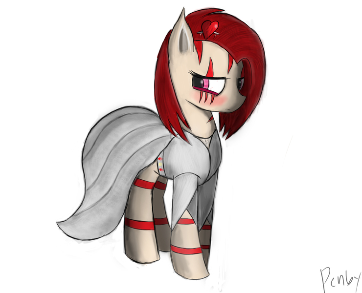 Size: 2500x2027 | Tagged: alternate hairstyle, artist:penby, clothes, derpibooru import, dress, fallout equestria, fallout equestria: project horizons, high res, oc, oc:rampage, safe, solo, unofficial characters only