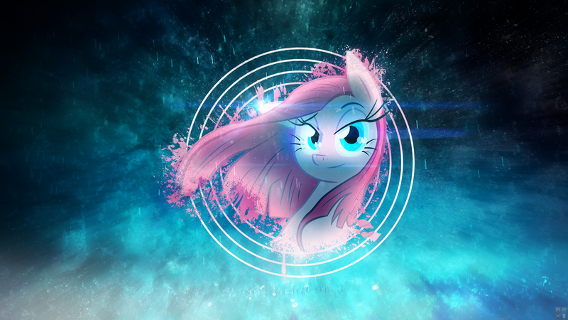 Size: 1600x900 | Tagged: safe, artist:antylavx, artist:leadhooves, artist:slyfoxcl, derpibooru import, edit, pinkie pie, pony, bedroom eyes, chest fluff, glow, lens flare, pinkamena diane pie, vector, wallpaper, wallpaper edit