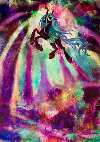 Size: 1240x1754 | Tagged: artist:jaizub, derpibooru import, queen chrysalis, safe, solo