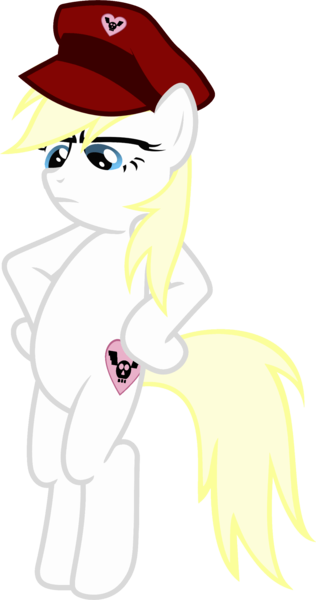 Size: 1238x2352 | Tagged: safe, artist:tuesday, derpibooru import, oc, oc:aryanne, unofficial characters only, earth pony, pony, aryan pony, bipedal, dictator, displeased, female, hat, heart, hips, image, looking down, m. bison, officer, png, shadaloo, simple background, skull, solo, standing, street fighter, transparent background, tuesday, vector, vega (japanese)