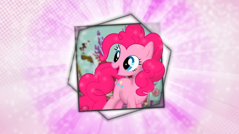 Size: 1920x1080 | Tagged: artist:meteor-venture, artist:shho13, artist:totalcrazyness101, derpibooru import, happy, pinkie pie, safe, smiling, sugarcube corner, vector, wallpaper