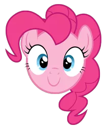 Size: 7406x8999 | Tagged: absurd resolution, artist:dipi11, derpibooru import, floating head, head, pinkie pie, safe, simple background, solo, transparent background, vector