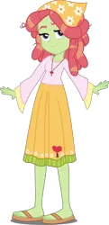 Size: 1938x4000 | Tagged: safe, artist:xebck, derpibooru import, tree hugger, equestria girls, cute, equestria girls-ified, feet, huggerbetes, sandals, simple background, solo, transparent background, vector