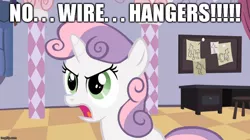 Size: 888x499 | Tagged: derpibooru import, image macro, meme, mommy dearest, movie quote, safe, screencap, sisterhooves social, sweetie belle