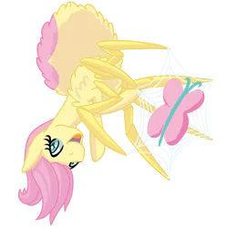 Size: 1080x1080 | Tagged: artist:couchcrusader, butterfly, comic:children of everfree, derpibooru import, drider, fluttershy, monster pony, original species, safe, species swap, spider, spiderpony, spidershy, spider web, tumblr