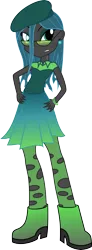 Size: 1833x5000 | Tagged: safe, artist:mrbarthalamul, derpibooru import, queen chrysalis, equestria girls, equestria girls-ified, holey clothes, humanized, solo