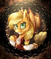 Size: 1200x1400 | Tagged: applejack, artist:karmamoonshadow, clothes, derpibooru import, portrait, safe, solo