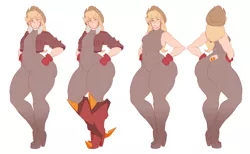 Size: 1280x787 | Tagged: applebucking thighs, applejack, artist:sundown, bodysuit, clothes, crossover, derpibooru import, gemsona, human, humanized, jacket, light skin, safe, steven universe