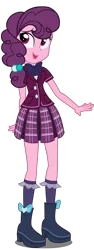Size: 2000x5300 | Tagged: safe, artist:xebck, derpibooru import, sugar belle, equestria girls, friendship games, the cutie map, absurd resolution, crystal prep academy, equestria girls-ified, simple background, solo, transparent background, vector