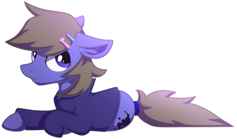 Size: 1500x883 | Tagged: safe, artist:wingedwolf94, deleted from derpibooru, derpibooru import, oc, oc:miru, unofficial characters only, clothes, prone, simple background, transparent background