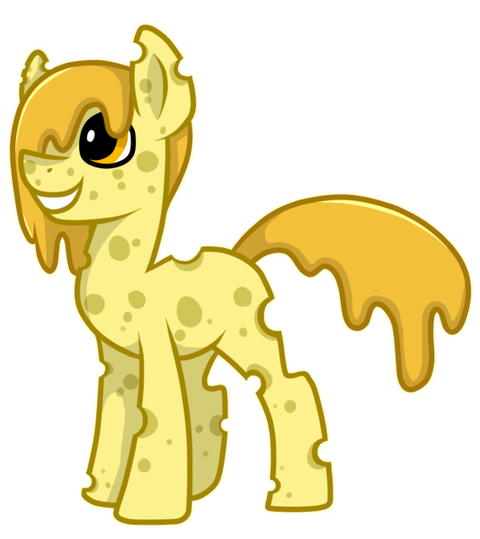 Size: 1127x1267 | Tagged: safe, artist:wingedwolf94, deleted from derpibooru, derpibooru import, oc, unofficial characters only, food pony, original species, cheese, cheese pony, food, image, png, simple background, solo, transparent background, wat