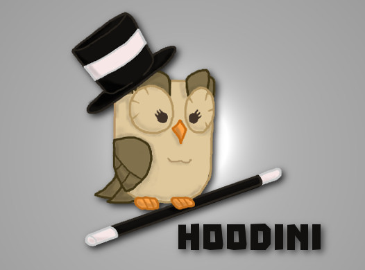 Size: 526x390 | Tagged: artist:ljdamz1119, derpibooru import, female, harry houdini, hoodini, joke, magician, male, owlowiscious, pun, safe, solo, straight, vanossgaming