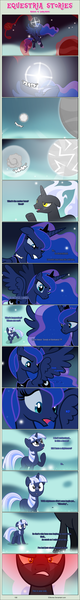 Size: 1475x11034 | Tagged: artist:estories, comic, comic:seeds of darkness, derpibooru import, oc, oc:obsidian, oc:silverlay, princess luna, safe