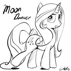 Size: 1000x1000 | Tagged: artist:cs, derpibooru import, hilarious in hindsight, monochrome, moondancer, safe, solo